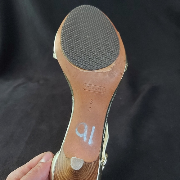 Coach Heeled Sandals Women's Size 8 B - Picture 9 of 12